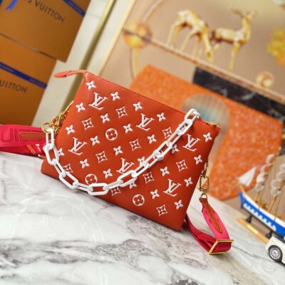 Replica Louis Vuitton Coussin Pm Handbag- Red/Yellow